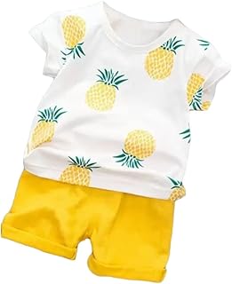 Krishn T-Shirt and Shorts Set | Kids Printed Dress | White with Yellow