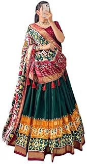 SGS Designer Chandari Silk Lehnga Choli wirth Jhumka Dupatta