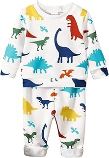 URBAN OX Kids Boys Cord Set Full Sleeve Tshirt and Pant with All Over Cartoon Print | Cozy Kids Wear for All Seasons