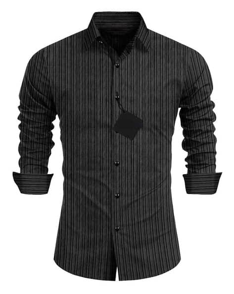 Striped Patch Pocket Shirt