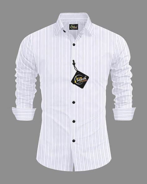 Men Leaf Print Tailored Fit Shirt