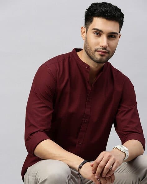 Men Checked Tailored Fit Shirt
