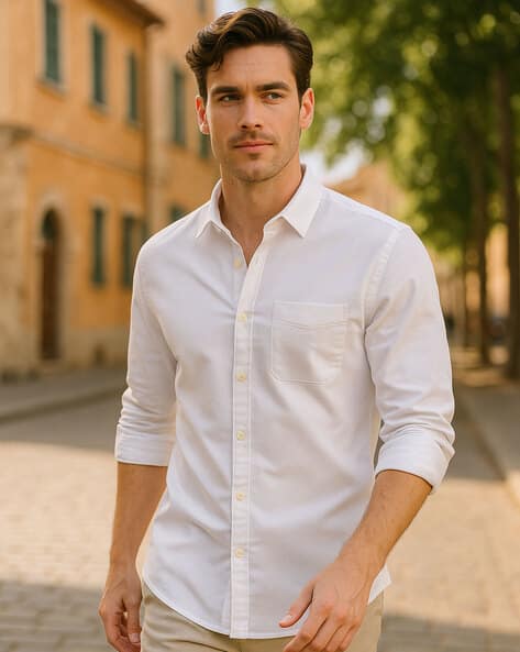 Men Regular Slim Fit Shirt