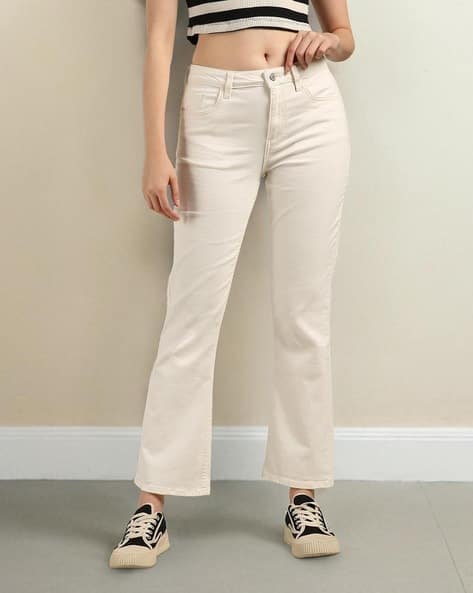 Women Heavily Washed Baggy Jeans