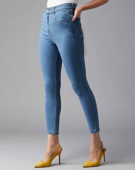 Women Light-Wash Flared Jeans