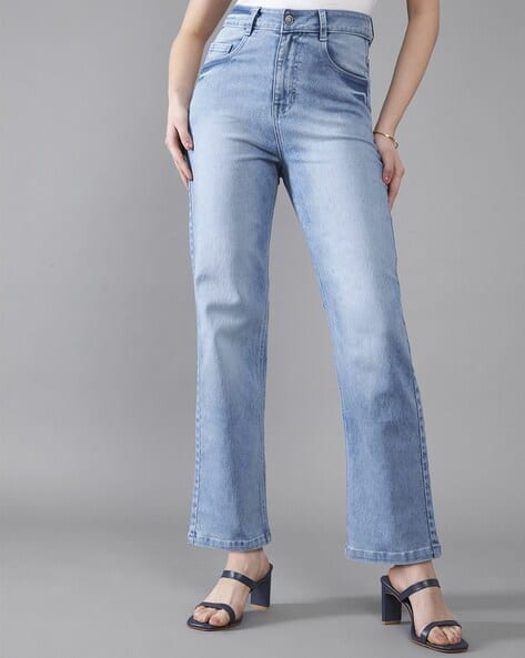 Women High Rise Relaxed Jeans
