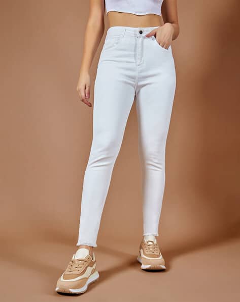 Shein Mid-Calf Length Wide Culottes Jeans With Pockets