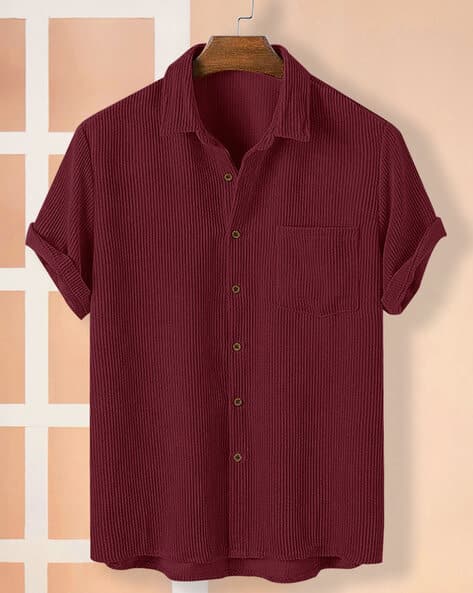 Men Striped Tailored Fit Shirt