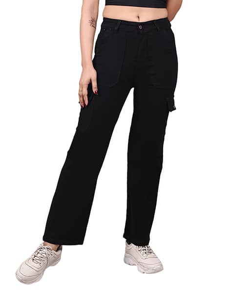Women High-Rise Jeans with Insert Pockets