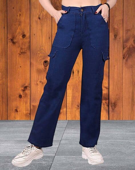 Women Stone-Wash Slim Fit Jeans