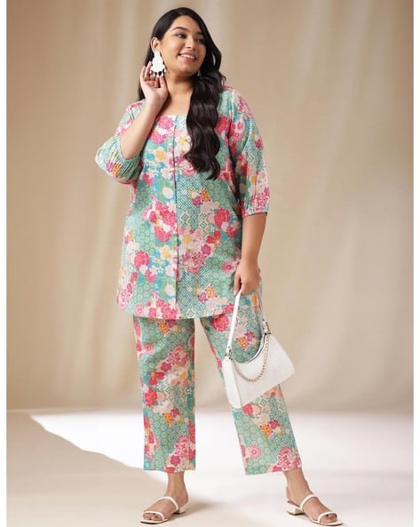 Women Checked To & Skirts Set