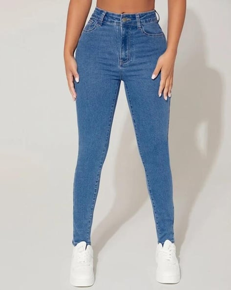 Women Mid-Wash High-Rise Flared Jeans