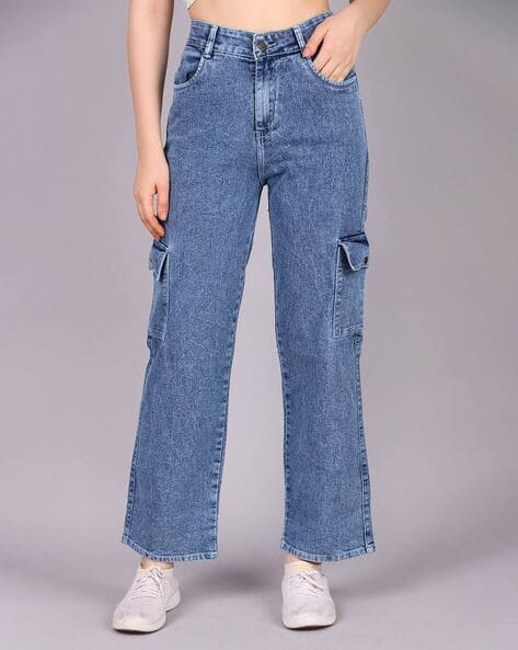 High Rise Wide Jeans