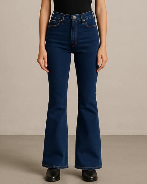Women Mid-Rise Jeans with Insert Pockets