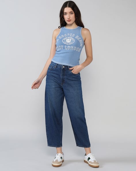 Women Lightly Washed High-Rise 724 Slim Straight Fit Jeans
