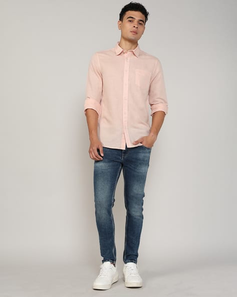 Tailored Fit Shirt with Button-Down Collar