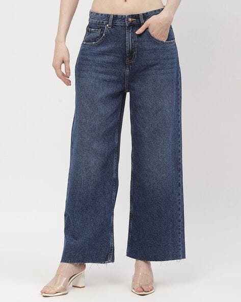 Women Washed Bootcut Jeans