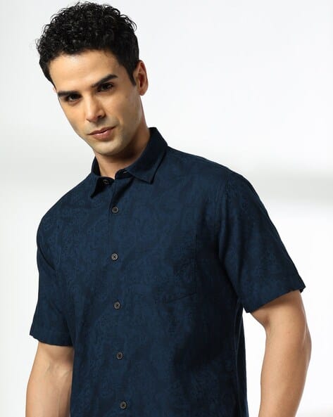 Men'S Solid Cavalry Twill Full Sleeve Shirts
