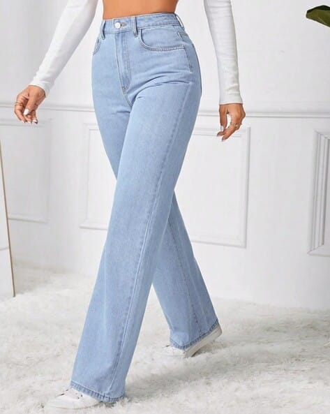 Women Heavily Washed High-Rise Skinny Jeans