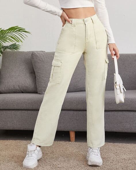 Shein Full Length Fixed Waist Straight Fit Jeans