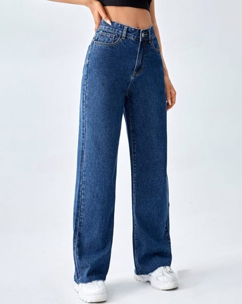 Lightly Washed Relaxed Jeans