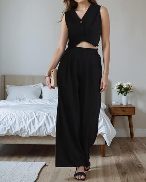 Women Printed Crop Top 2-Piece Sets