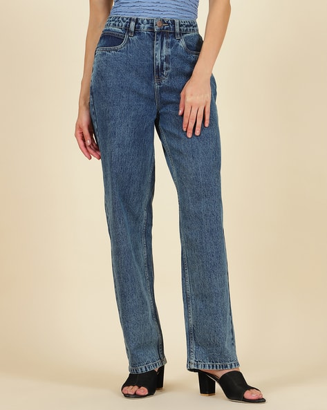Women High-Rise 724 Slim Straight Fit Jeans