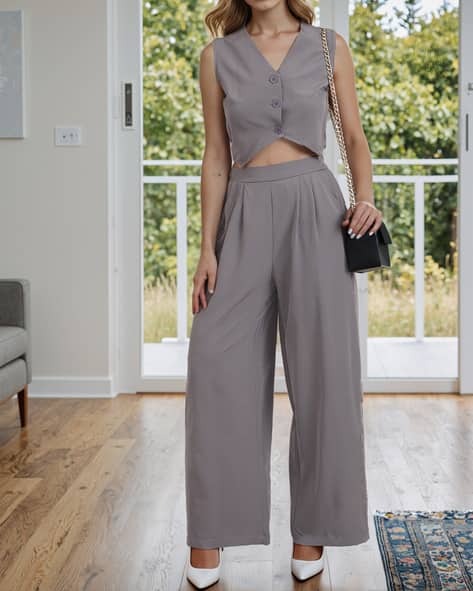 Women Waistcoat & Trousers Set