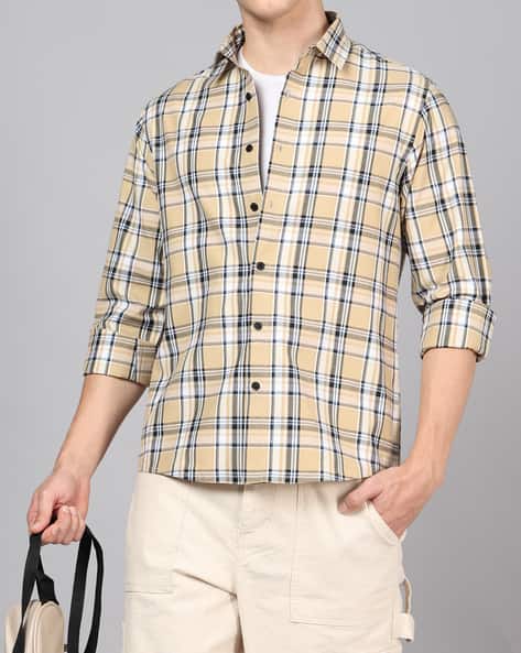 Men Tailored Fit Satin Shirt