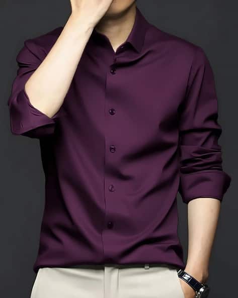 Shein Spread Collar Full Sleeve Checked Shirt
