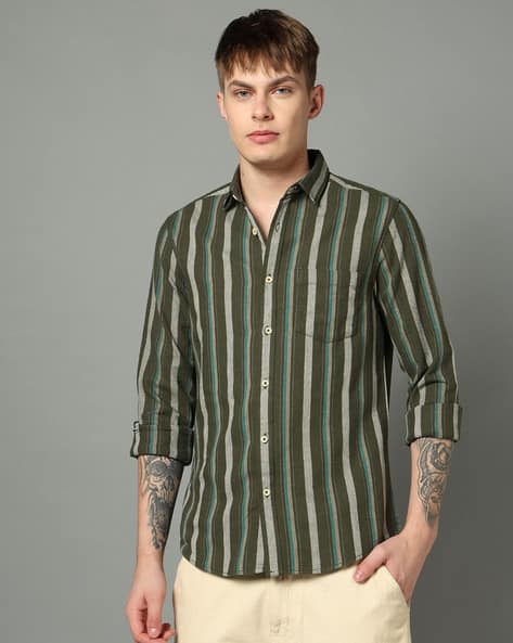 Men Logo Print Tailored Fit Shirt