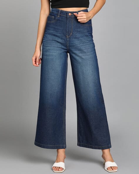 Women Relaxed Wide Jeans